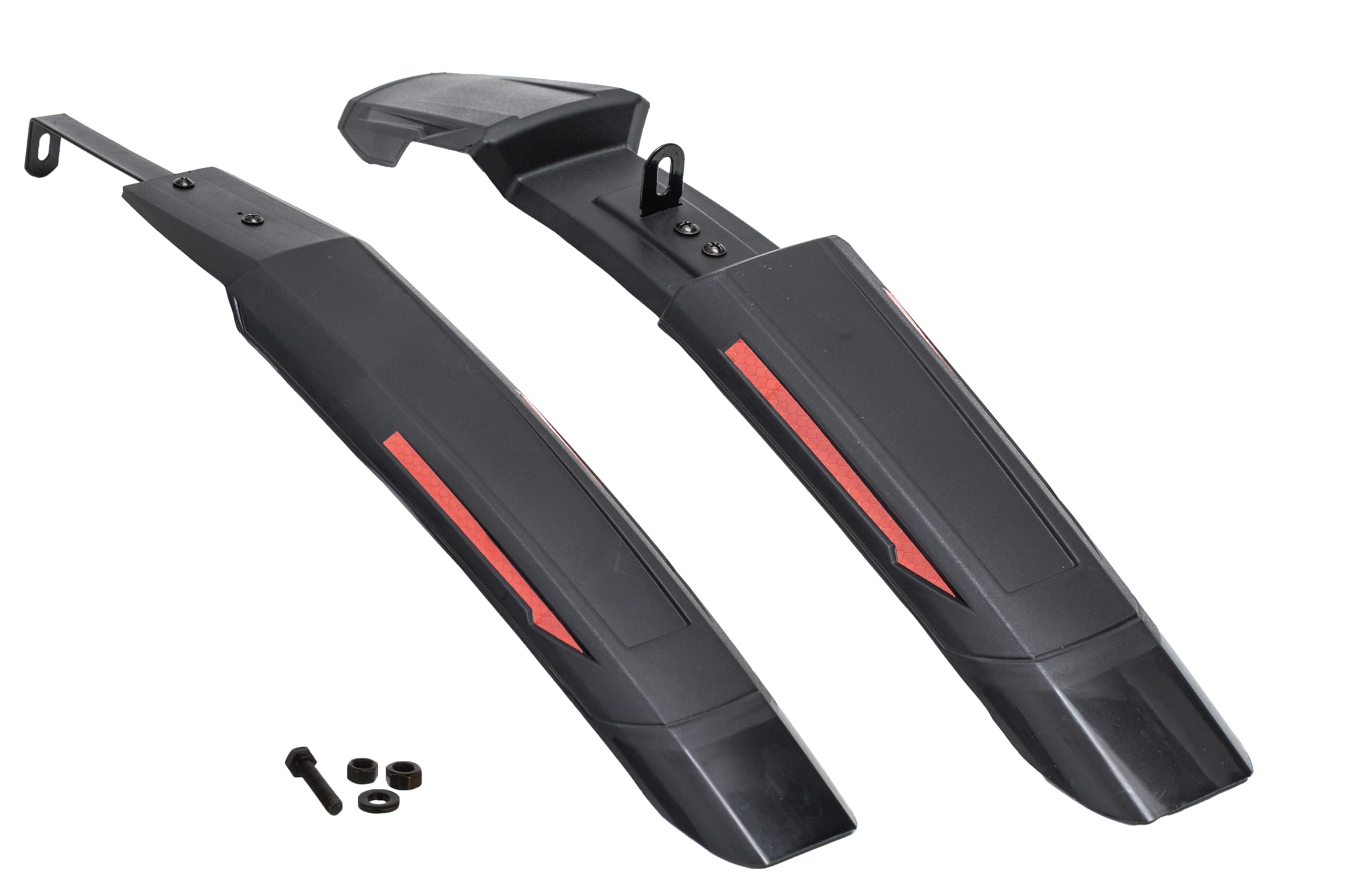Dark Horse® Bicycle Cobra Reflective Fender Set with Metal Clip, Suitable for 24" & 26" Inch Cycle, Also Compatible with IBC (Intergrated Built Carrier Cycles) Cycles, New Mudguard for Cycles (Red) (B0CWGM8X6P) Amazon Price History, Amazon Price Tracker
