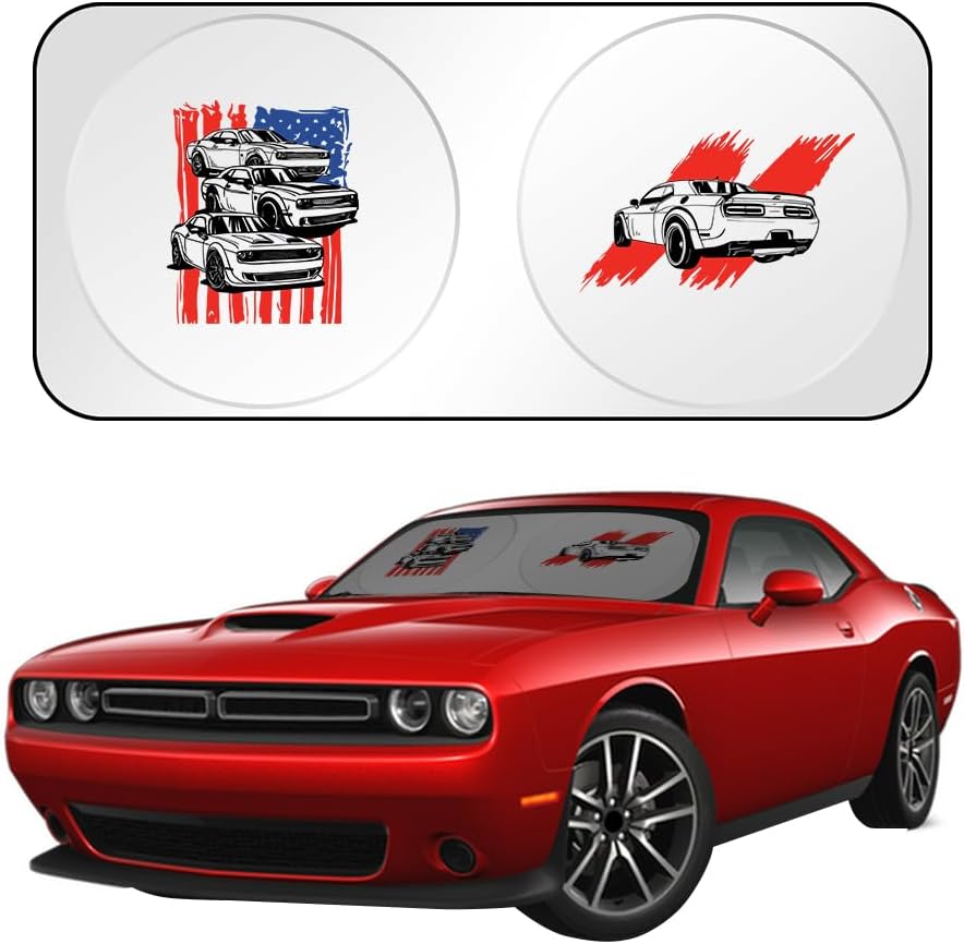 Car Windshield Sun Shade with Unique Logo Compatible for