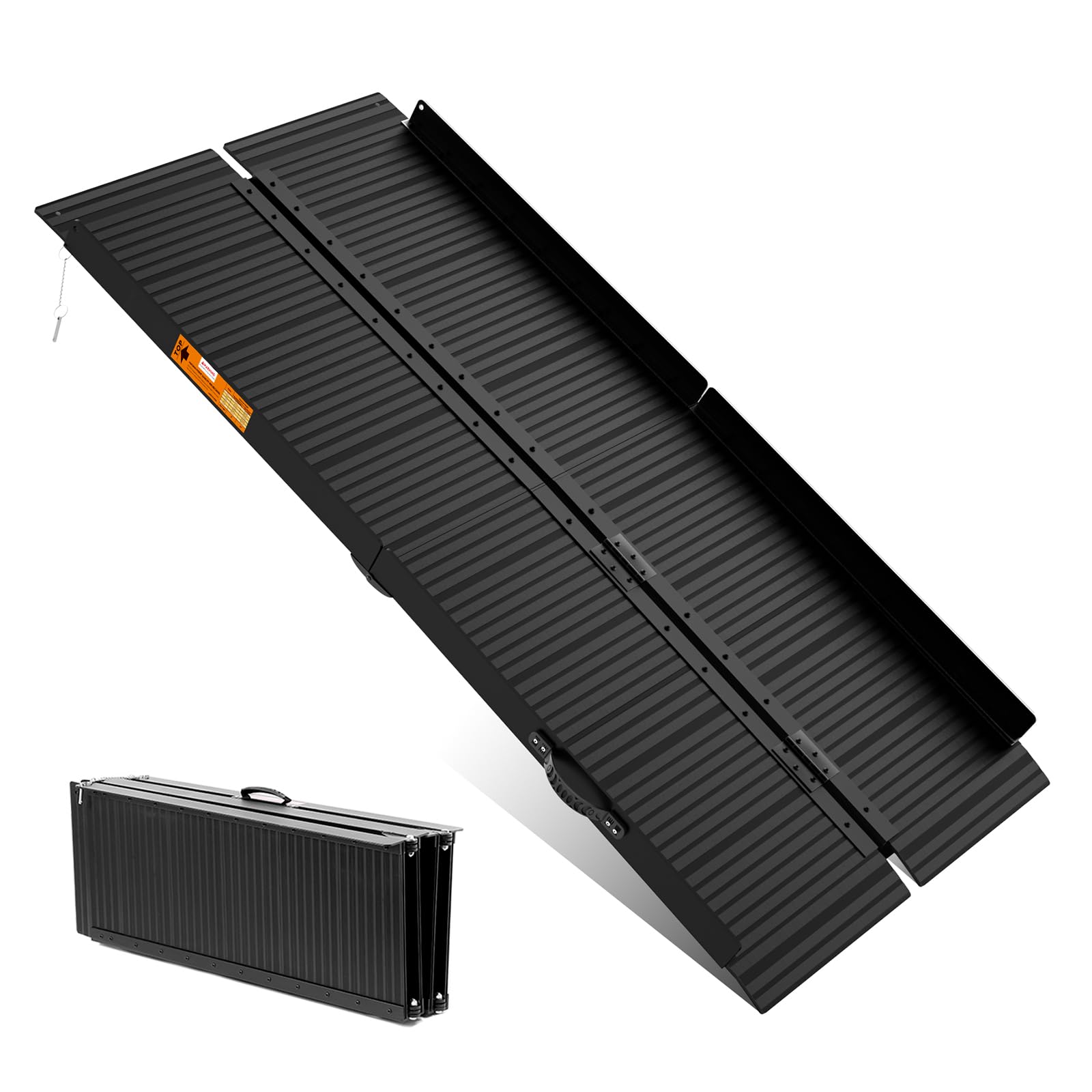 KOLOTOOL Wheelchair Ramp 6ft, Portable Non-Skid Aluminum Ramps for Wheelchairs for Home Steps