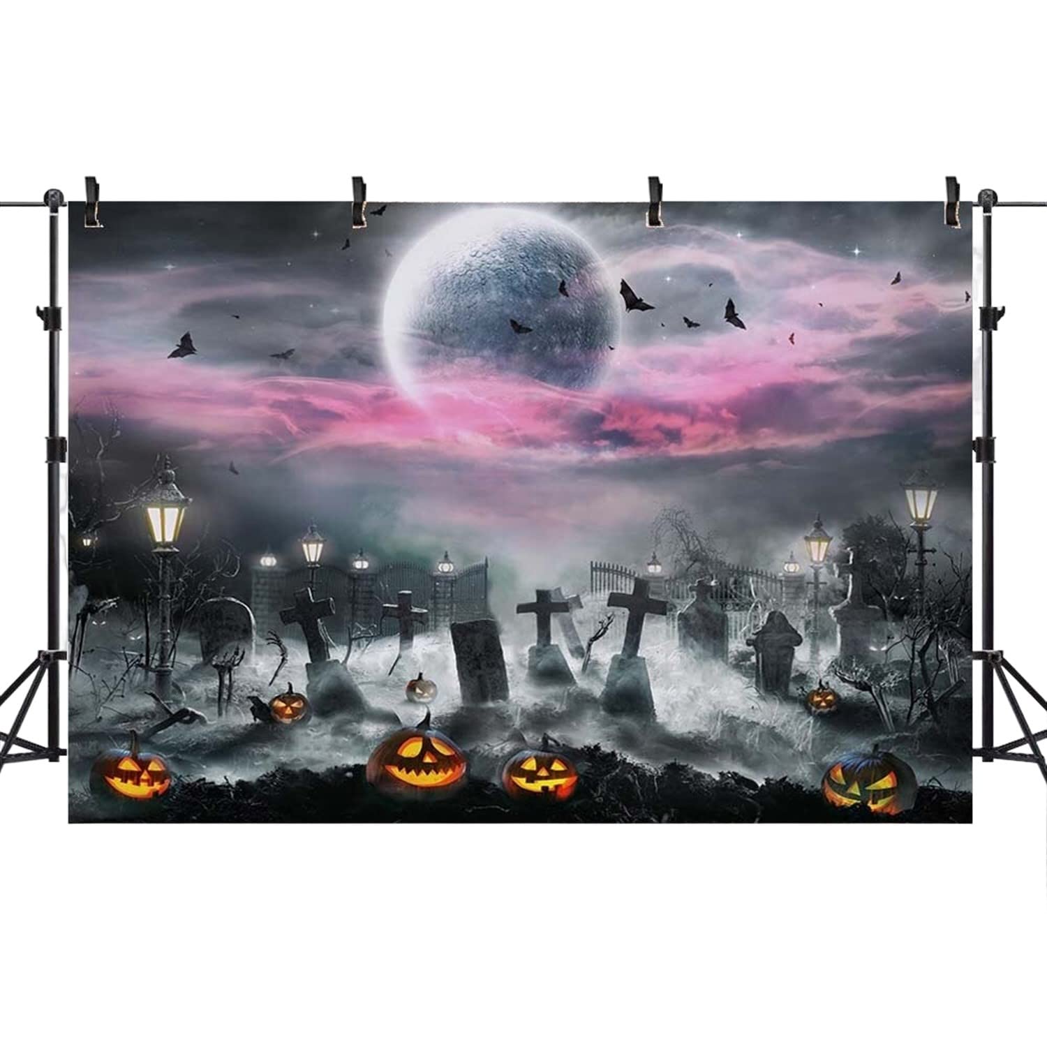 Amazon.co.jp: バック紙 背景紙 パンプキン 満月 ハロウィン ウィッチ