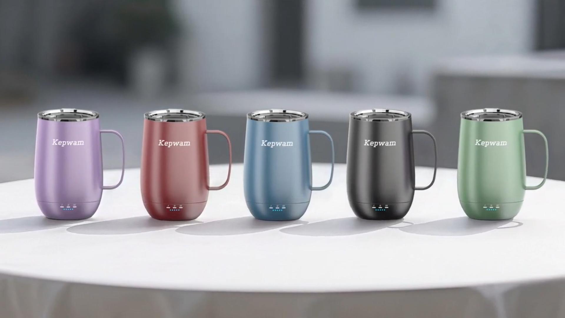 Amazon.com: Kepwam Smart Heated Coffee Mug T2-Plus, 20oz