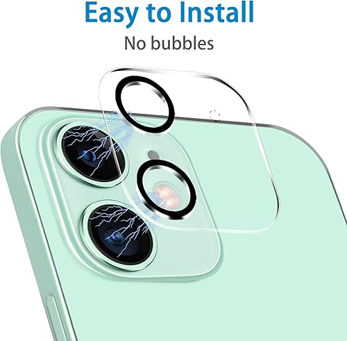 Miniatura 137 de 3 Pack Tempered Glass Camera Lens Protector for iPhone 12 6.1", Ultra HD, 9H Hardness, Anti-Scratch, Case Friendly, Easy to Install