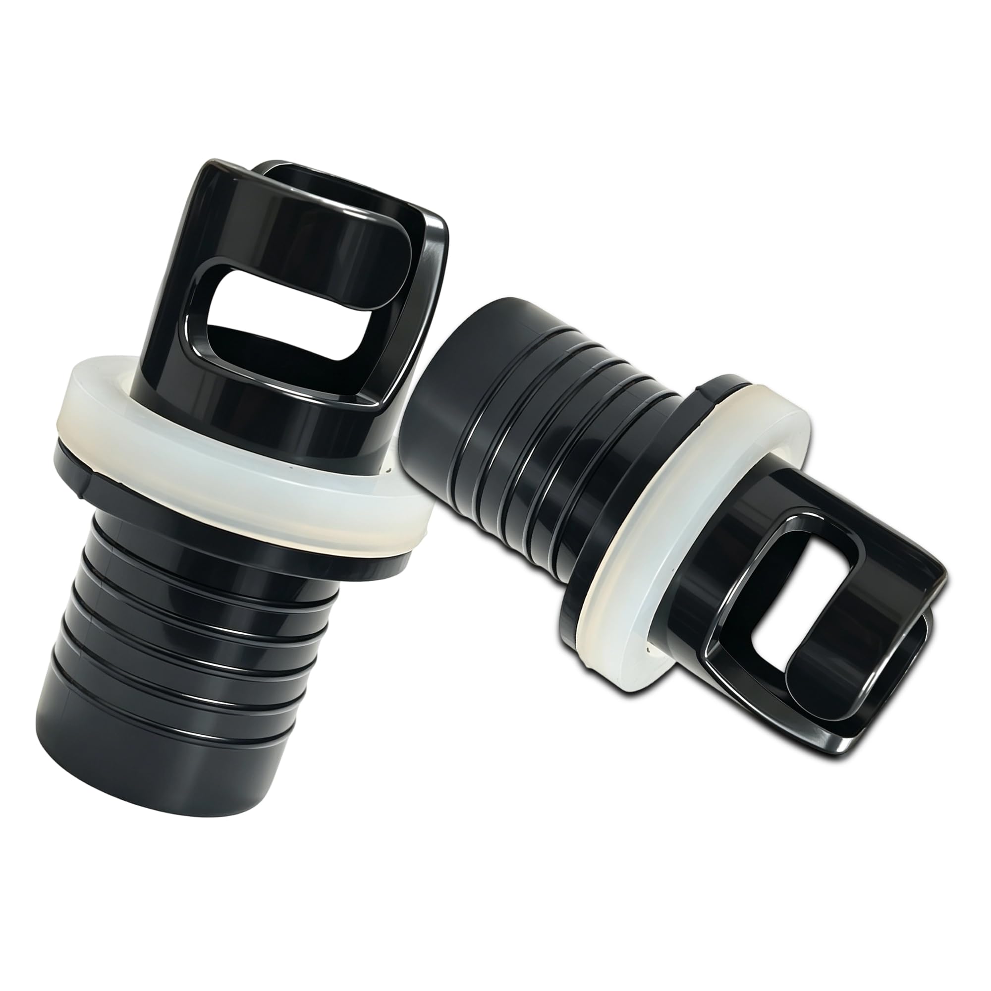 Paddle Board Pump Adaptor, Adapter for Berghaus Air Tent, Vango Airbeam and SUP, 2-Piece Set with Black Inflatable Hose and Plastic Connector for Various Pump Systems