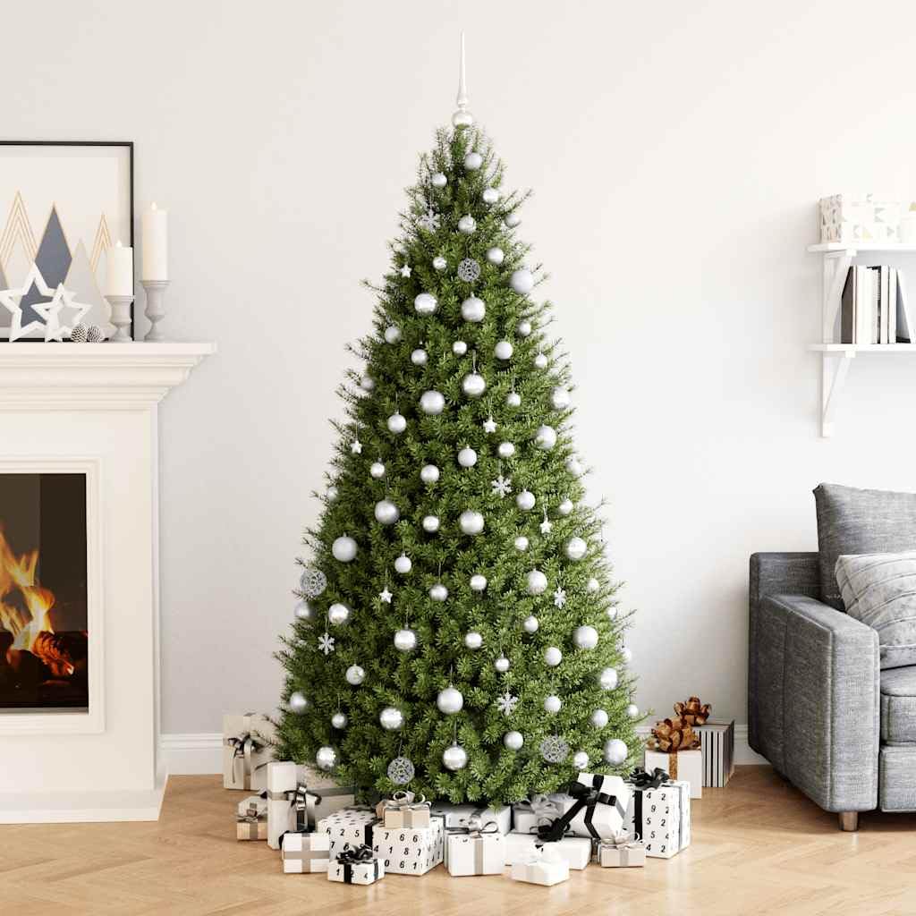 Set di 111 palline di Natale in polistirolo argentato, palline di Natale, palline decorative per albero di Natale, decorazioni natalizie