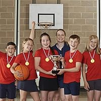 Vista 7 de Caydo Gold Medals for Kids, Plastic Medals for Awards Winner Award Medals for Children's Game Prizes, School Sports Games, Competitions, Family