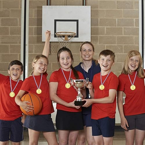 Miniatura 7 de Caydo Gold Medals for Kids Plastic Winner Award Medals Bulk for Kids Party Favor Decoration and Sports (24PCS72PCS)