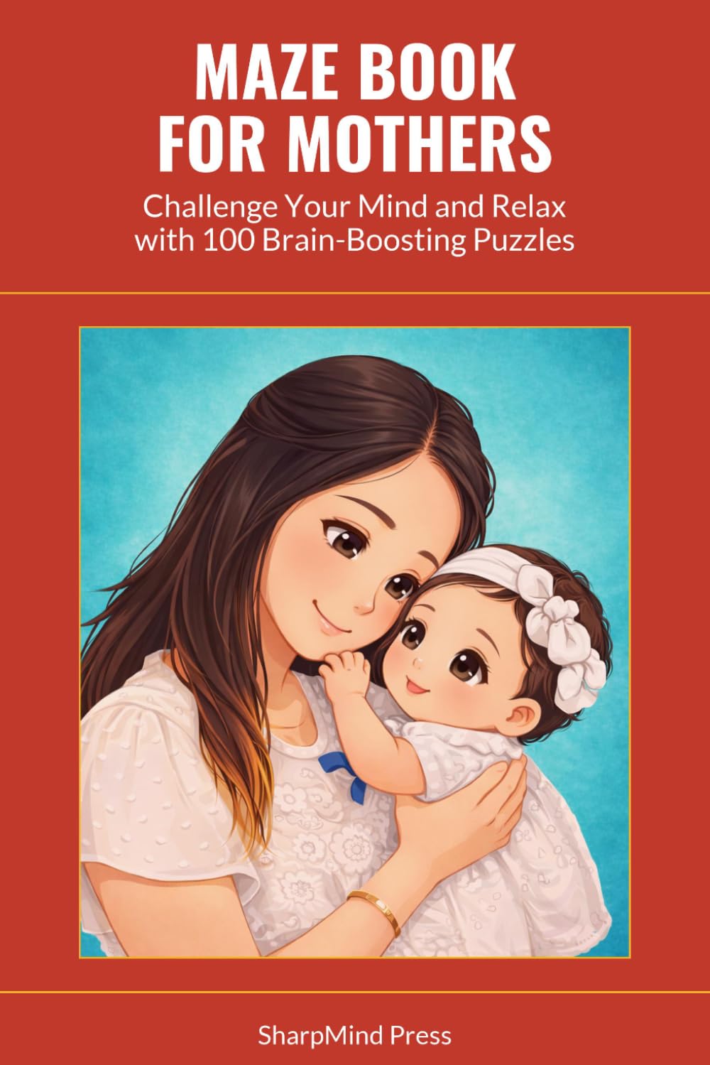 Maze Book for Mothers: Challenge Your Mind and Relax with 100 Brain-Boosting Puzzles (SharpMind Press Mothers Puzzle Collection)