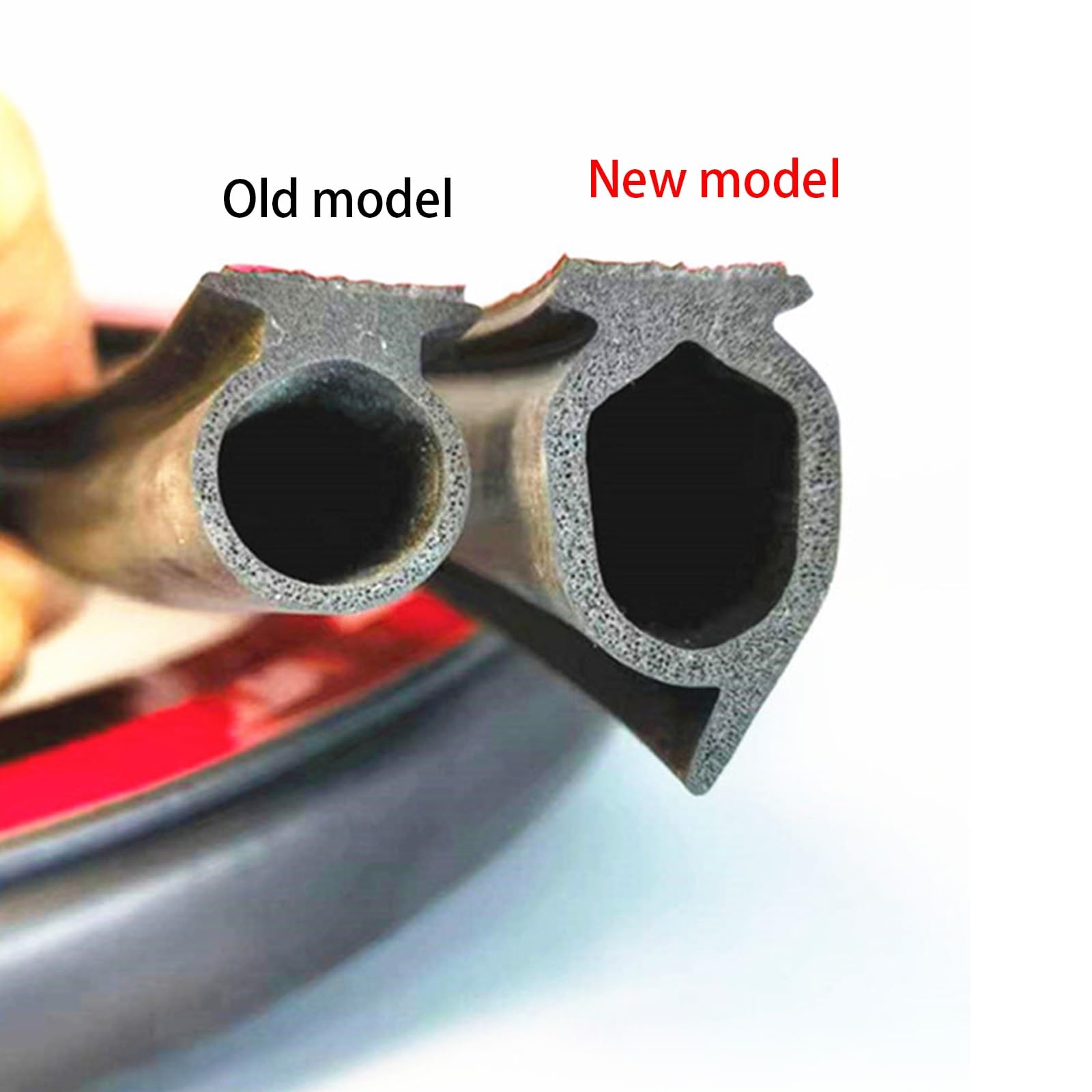 3 cm Dichtungsband, Gummidichtung Selbstklebend, Tür Zugluftstopper, D-Form, Selbstklebend, Universeller Typ for Rolltore, Schalldichte Geräuschisolierungsdichtung, Frei Geschnitten