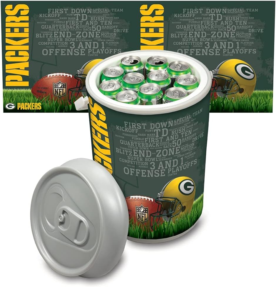 PICNIC TIME Green Bay Packers Mega Can Cooler : Sports Fan Coolers : Sports & Outdoors
