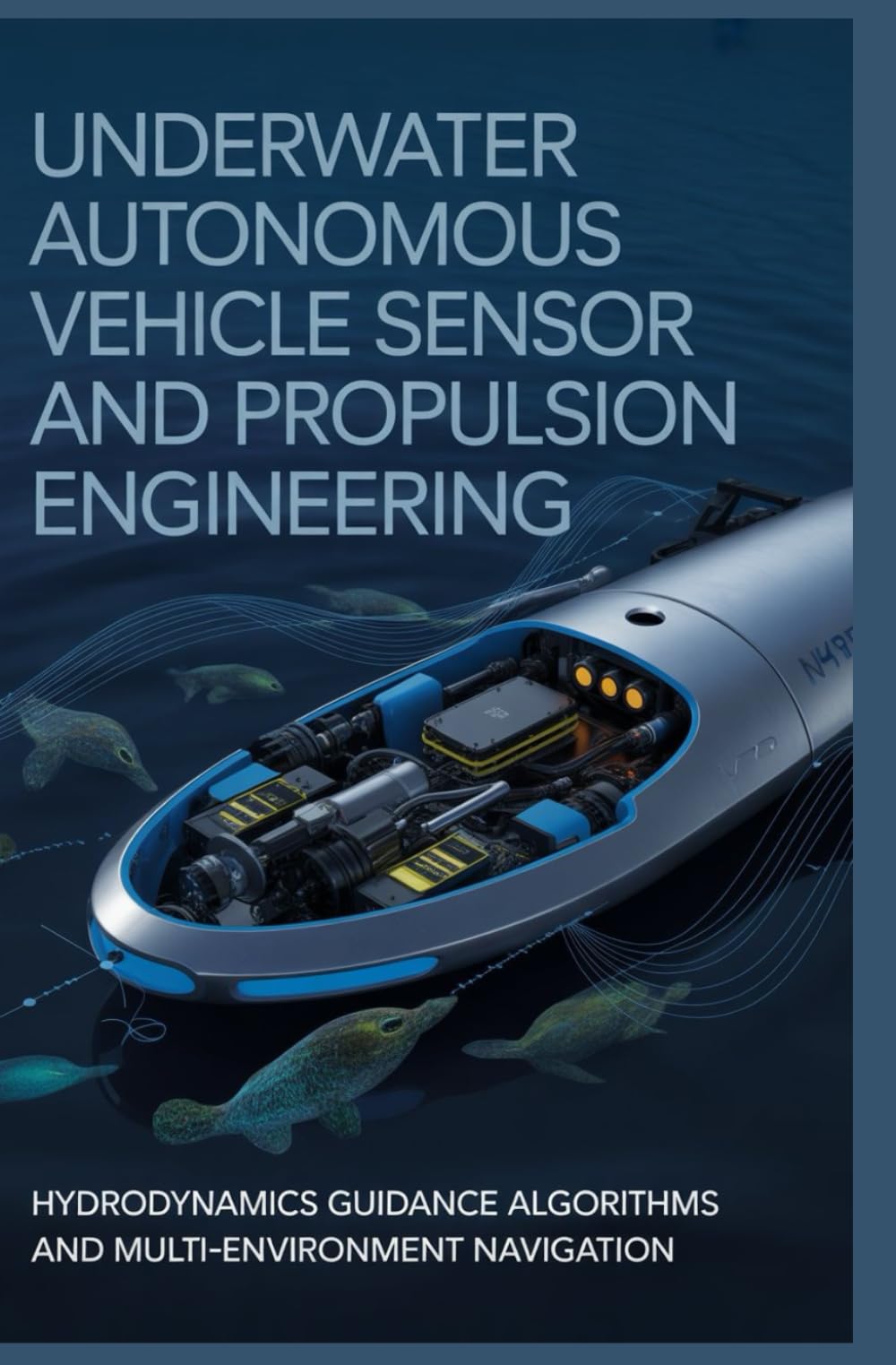 UNDERWATER AUTONOMOUS VEHICLE SENSOR AND PROPULSION ENGINEERING: Hydrodynamics guidance algorithms and multi-environment navigation