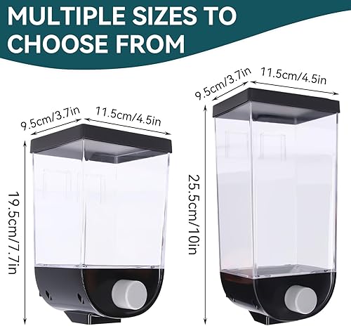 Miniatura 3 de Dispensador de arroz, dispensador de cuentas de lavandería para colgar en la pared, contenedor de almacenamiento de alimentos secos, contenedor de