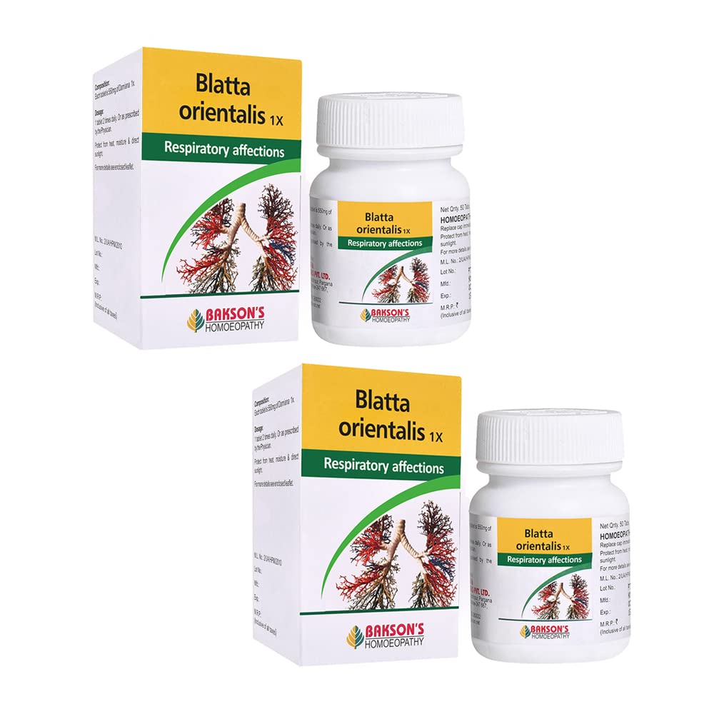 Dr. Bakshis BAKSONS HOMOEOPATHY BLATTA ORIENTALIS -1X-50TAB (Pack of 2) (B0C3D5VFWM) Amazon Price History, Amazon Price Tracker