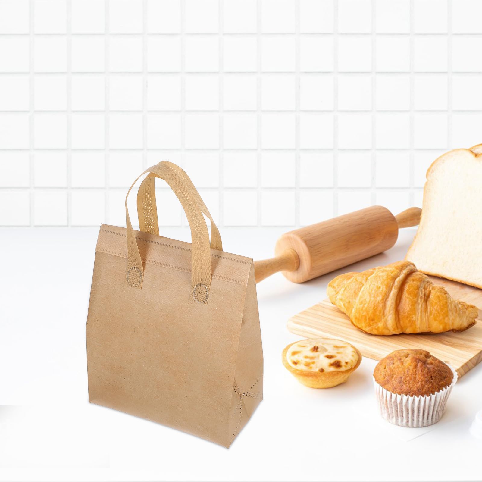 FOMIYES Thermotaschen für Lebensmittel 50stücke aus Non Woven für Catering
