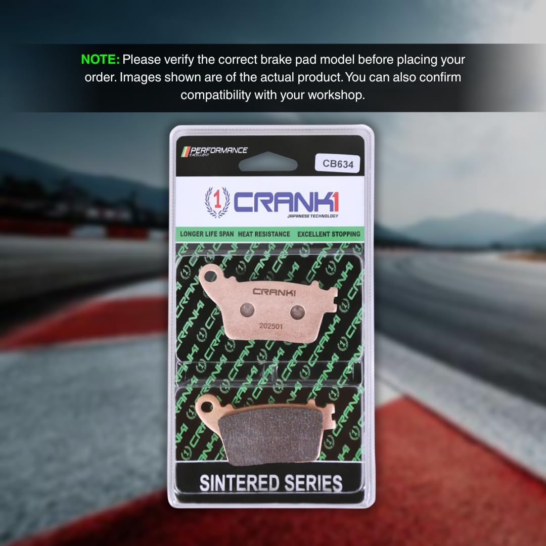 10C.C. ／ドナ CRANK ONE Sintered Brake Pads Compatible For Kawasaki Ninja ZX-10R