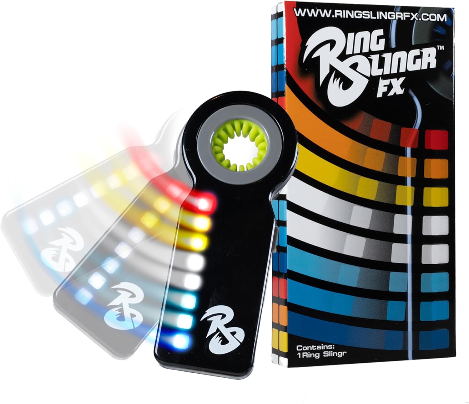 RingSlingr Light Up Fidget Spinner with 4 LED Modes, Unique Glow in The Dark Fidget Toys for Adults, Teens, and Kids