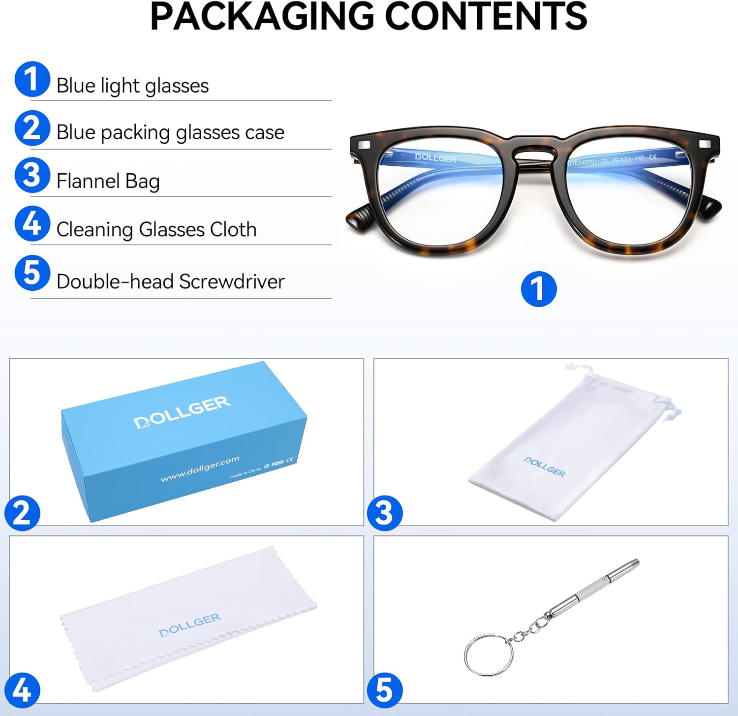 Dollger Magnetic Blue Light Blocking Glasses, Retro Round Sunglasses, Anti-Glare Computer Glasses for Men and Women