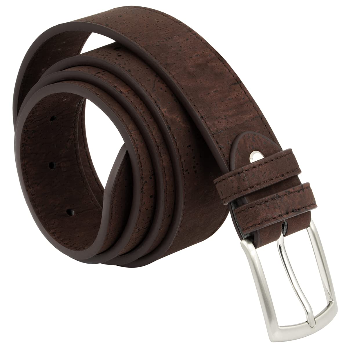 Simaru Cintura da Uomo in Sughero Buenos Aires Elegante Cintura da Uomo in Sughero con Fibbia in Metallo, Duratura e Vegana