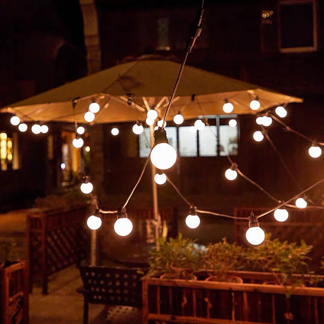 40 Pack Bombillas LED E27 3W, Blanco Cálido, 240 Lm, G45 LED Lámparas Luz Ambiente para Hogar Jardín Navidad Terraza Patio Decoración Fiestas Pergolas Luces interiores y exteriores