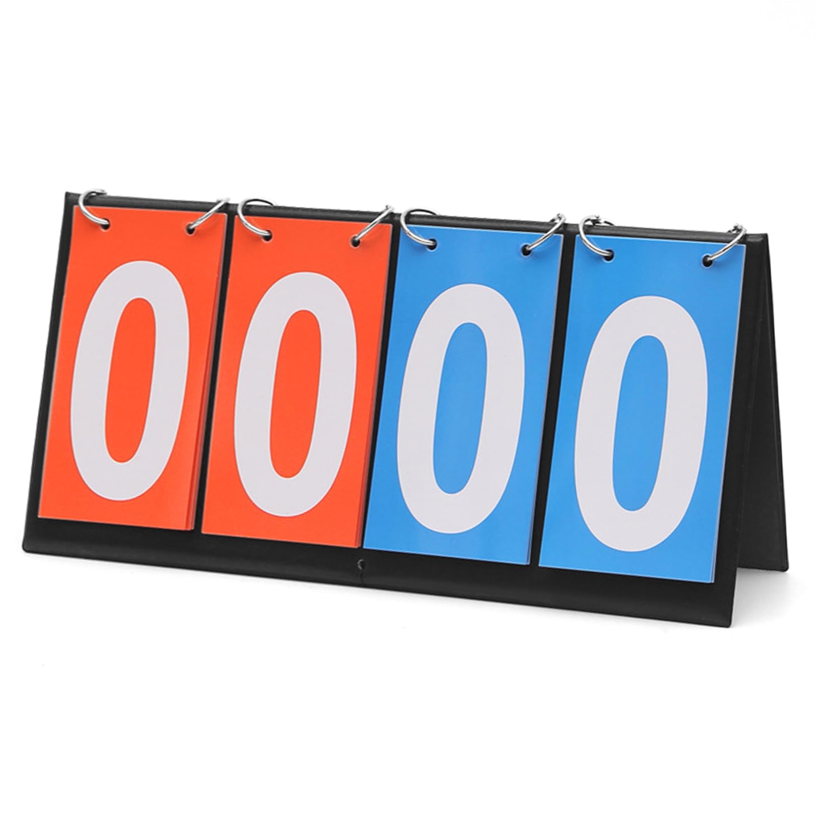 Marcador Deportivo Plegable 4 Dígitos Tablero de Flip Portátil para Puntuación 0-99 Voleibol Baloncesto Tenis