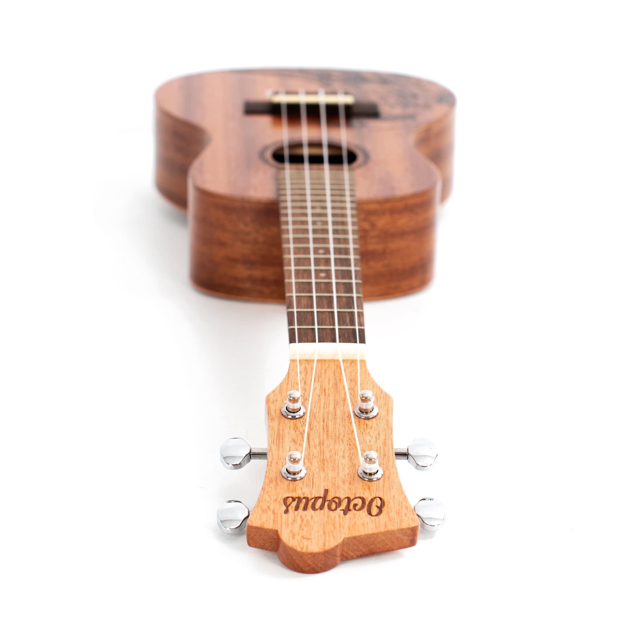 Octopus UK230CW Rosette Konzert-Ukulele Outfit - Wellenmotiv