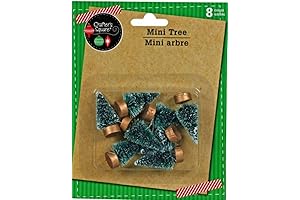 Charming Mini Pine Frosted Christmas Trees for Enchanting Crafting