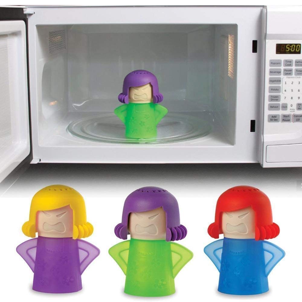 NETXE angry mama microwave cleaner,Microwave Cleaner Angry Mama, Microwave Oven Steam Cleaner (Easily Cleans in Minutes with Vinegar & Water) 4