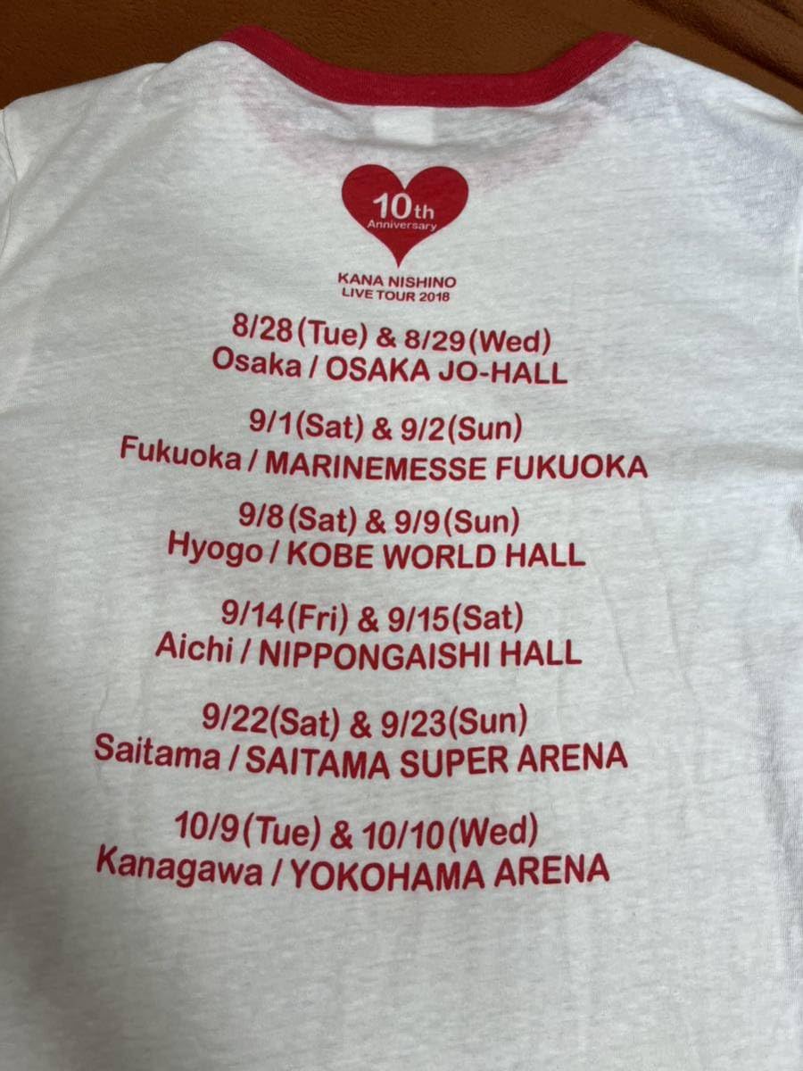 Kana Nishino 10th Anniversary Tour Tシャツ Amazon.co.jp: 日本国内 正規品 当時物 本物 西野カナ Love it Tour
