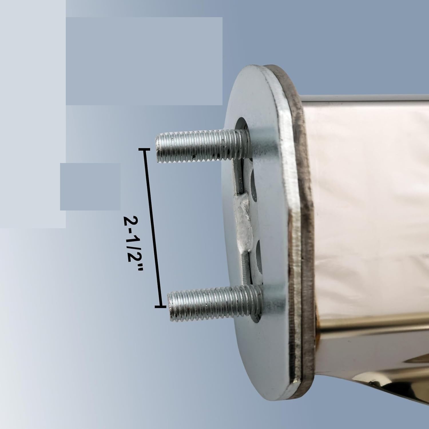 Practical 2-Piece Straight Spring Mudguard, Bracket Set with Reflective Tape, Suitable for Semi-Trailer Trucks(1-1/8")