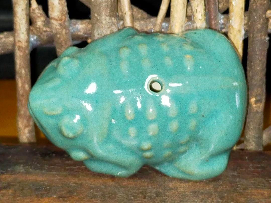 中国 水滴 青磁 蛙 かえる 書道具 骨董 古玩 墨 筆 硯 中国 硯 2 書