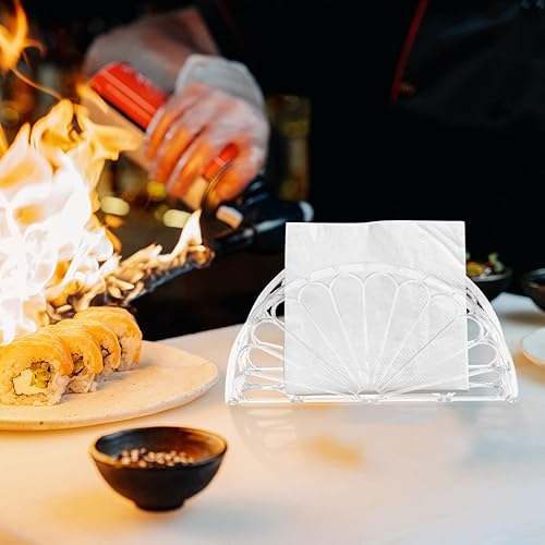 Miniatura 7 de Servilletero de pie, servilletero, 6 servilleteros de alta calidad, servilleteros de papel transparente para mesas de cena, cocina, baño,