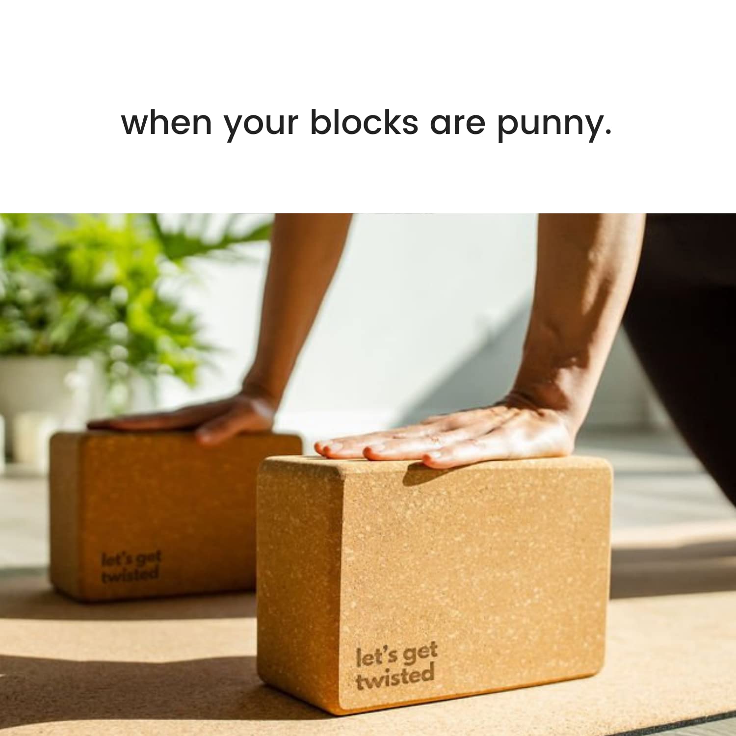 Luxuriöses Kork-Yoga-Block-Set, extra große Yoga-Blöcke mit leistungsfähigem portugiesischem Kork, hohe Dichte, rutschfeste Unterstützung für sichereres Balancieren, 2 Stück, 100 % Baumwolle, extra