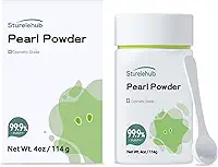 Pó de pérola orgânico, para rosto, 114 g, 99,9% de pureza, grau cosmético, para máscara DIY, creme e loção, pó de pérola orgânica para cosméticos caseiros
