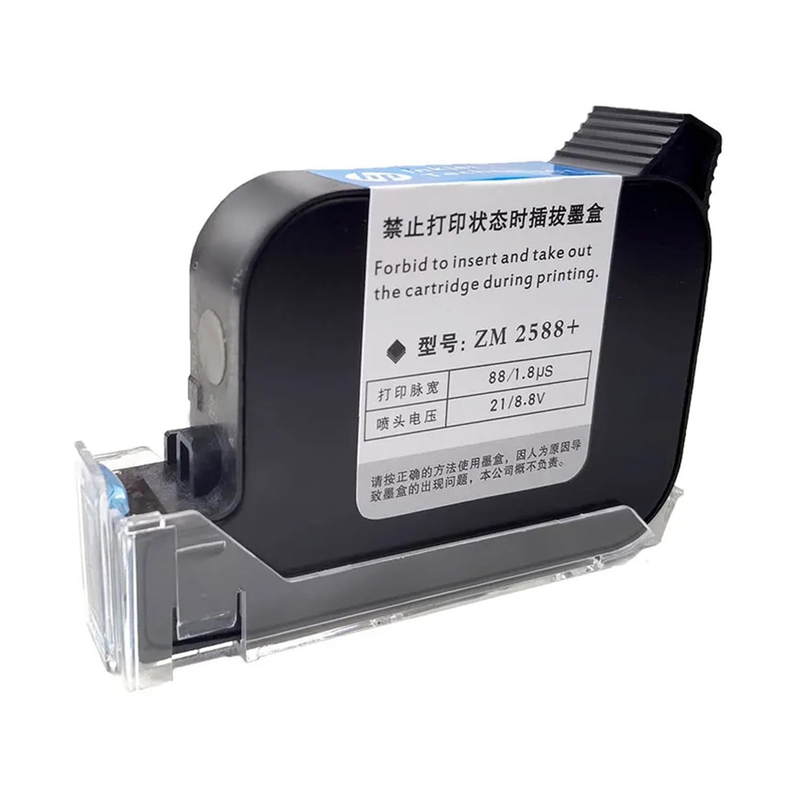 Cartuccia for stampante a getto d'inchiostro da 12,7 mm 2588/2580 inchiostro solvente nero non crittografato Su Cartone, Legno(1PCS)