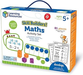 Learning Resources- Kit d’activités mathématiques Skill Builders! Jouet éducatif pour Filles et garçons de 3, 4, 5 Ans, Apprendre Les Maths, Compter, Addition, soustraction, Compter Jusqu’à 100
