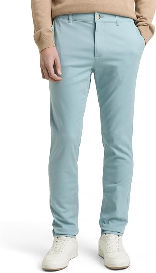 Tom Tailor Herren TTTRAVIS Slim Fit Chinohose aus Baumwoll-Stretch – Größe: 31W/30L