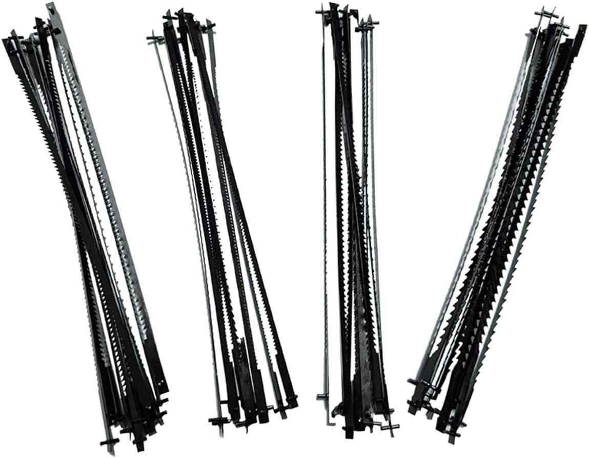 Metal Cutting Jig Blades, 48pcs 135mm Pinned Scroll Saw Blades 10/15/18/24 TPI for Dewalt, Delta, Craftsman 15 in. and 16 in. Scroll Saw(18tpi)