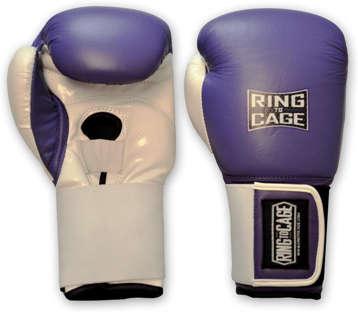 Leather Lavender Womens Training Gloves - Purple/White