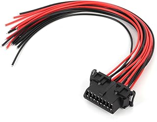 OBD2 16 pinos macho fêmea cabo aberto, adaptador de abertura de ferramentas e equipamentos cabo fêmea fêmea de abertura fêmea, cabo fêmea de abertura de cabo fêmea, cabo fêmea fêmea, OBD2 16 pinos macho