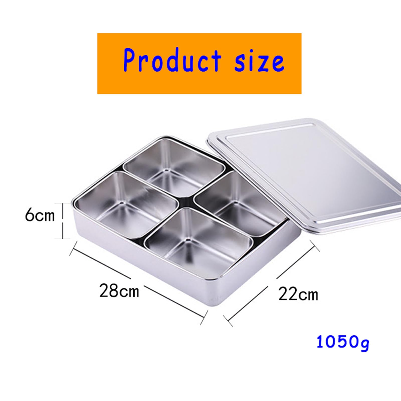 Portaspezie In Acciaio Con 8 Scomparti - Griglia Estraibile - Cucchiaio Incluso