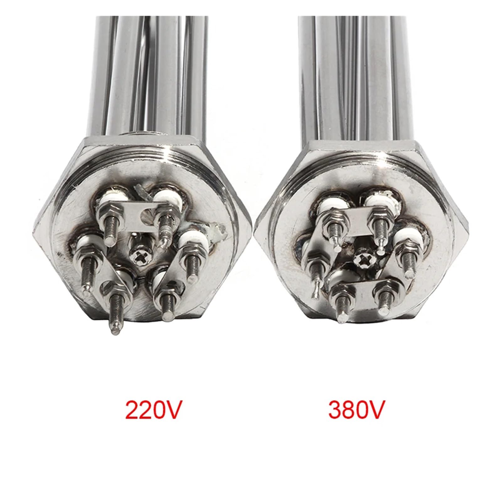 1 1/2" BSP/DN40 Wszystkie 304SUS Rurowy Grzałka Zanurzeniowa Z Uziemiającą Śrubą 220V/380V Element Grzałki Do Wody/Oleju Reality(220V,9KW 290mm 304SUS)