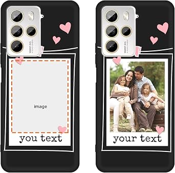 Custom Multi Photos Collage Phone Case for HTC U23/U23 Pro Customized Personalized Multiple Image Text Picture Shockproof Protective Black Soft Cover Shell