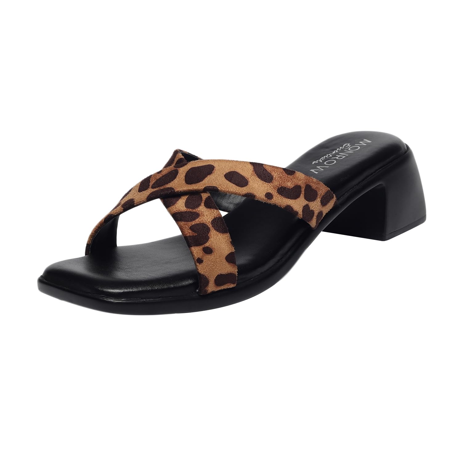 monrow Fancy and Stylish Trendy and Lightweight Casual Regularwear Vegan Block Heel Sandals For Women and Girls-picture-12