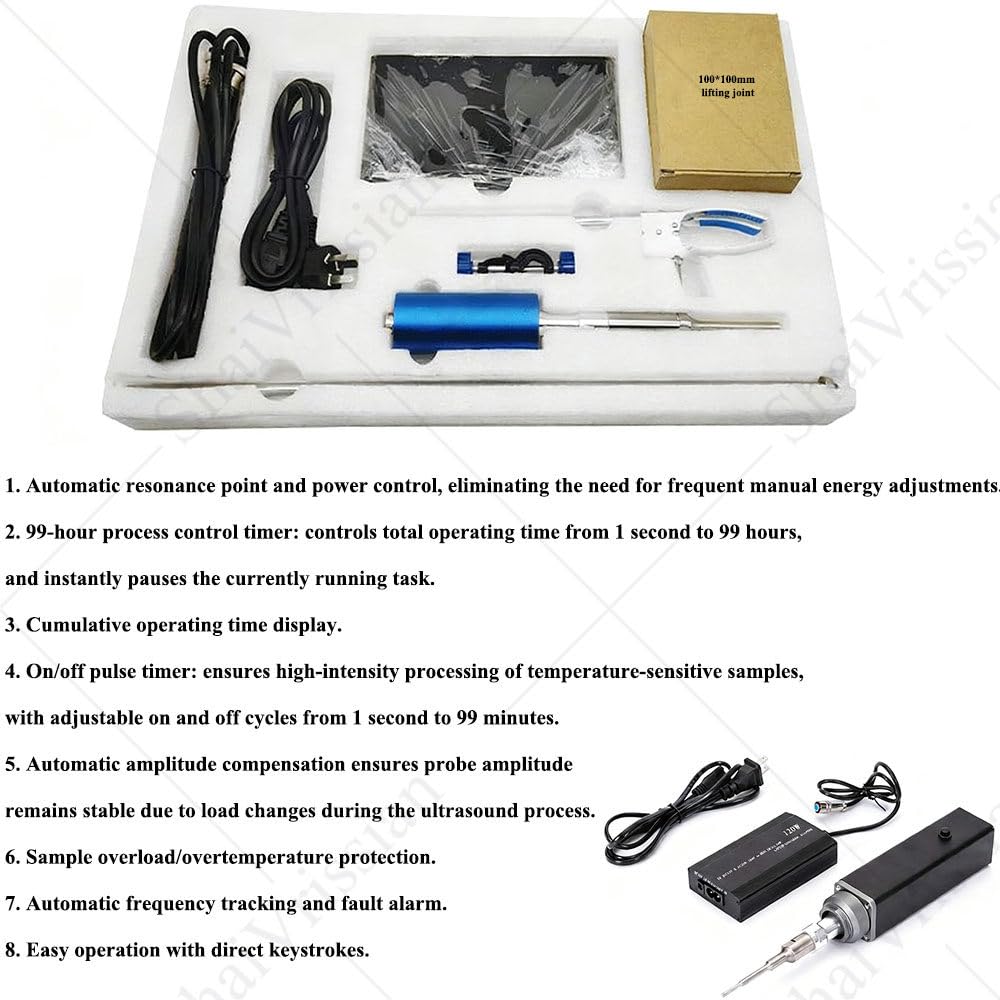Ultraschall-Homogenisator Für Labor,Ultraschallprozessor,Zeitgesteuerte,Emulgierung,Verarbeitbare Kapazität 10-600ml,Für Biologie,Optik,Schmuck,Luft Und Raumfahrt 3mm