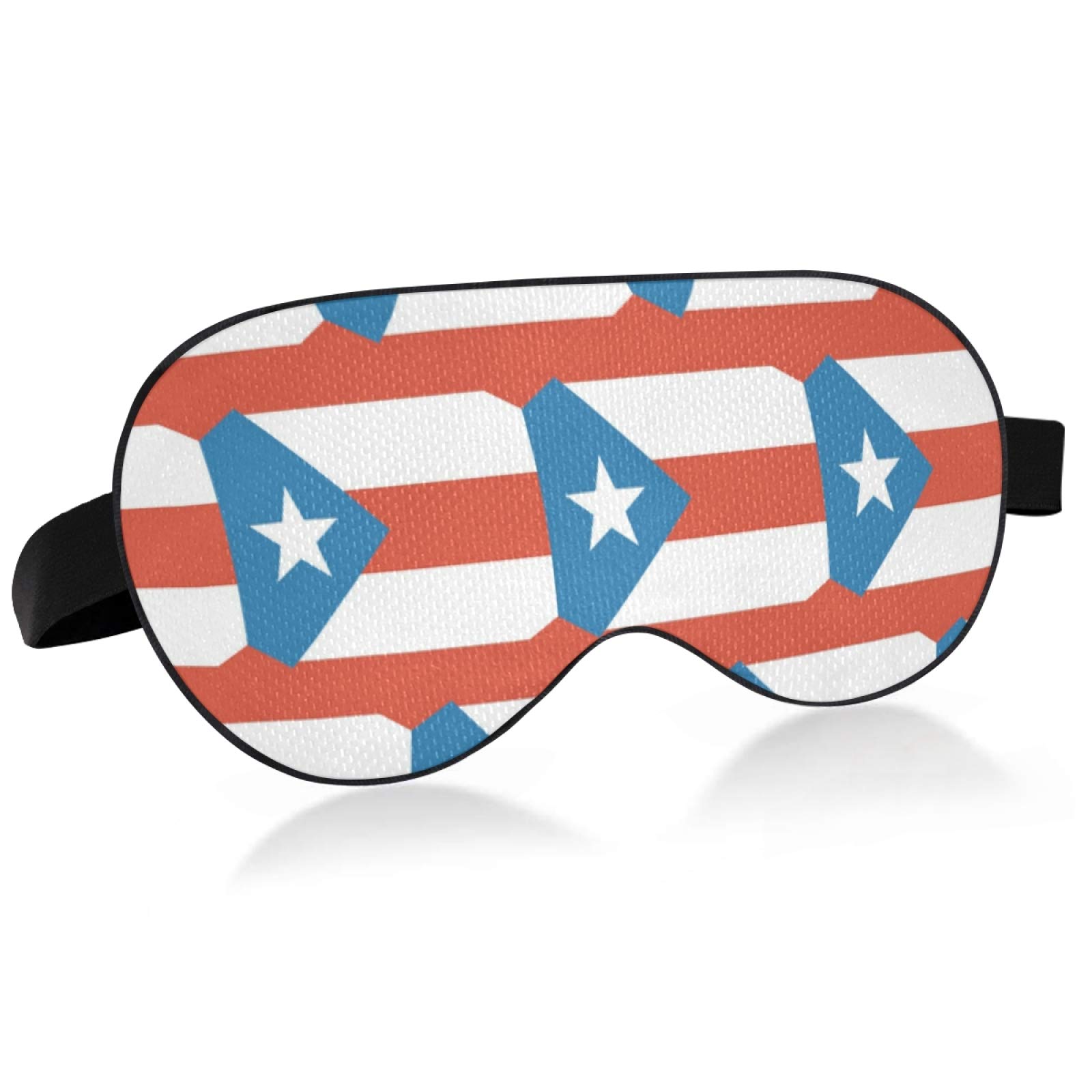 Puerto Rico Flag Sleep Mask Eye Mask Cover Eyeshade for Night Sleeping, Travel, Nap