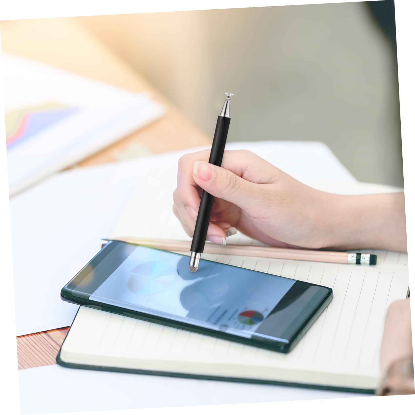 Artibetter 10pezzi Pennino Capacitivo Per Punta Fine Compatibile Con Smartphone e Tablet Design Silenzioso e Leggero Per Disegno e Scrittura Precisa