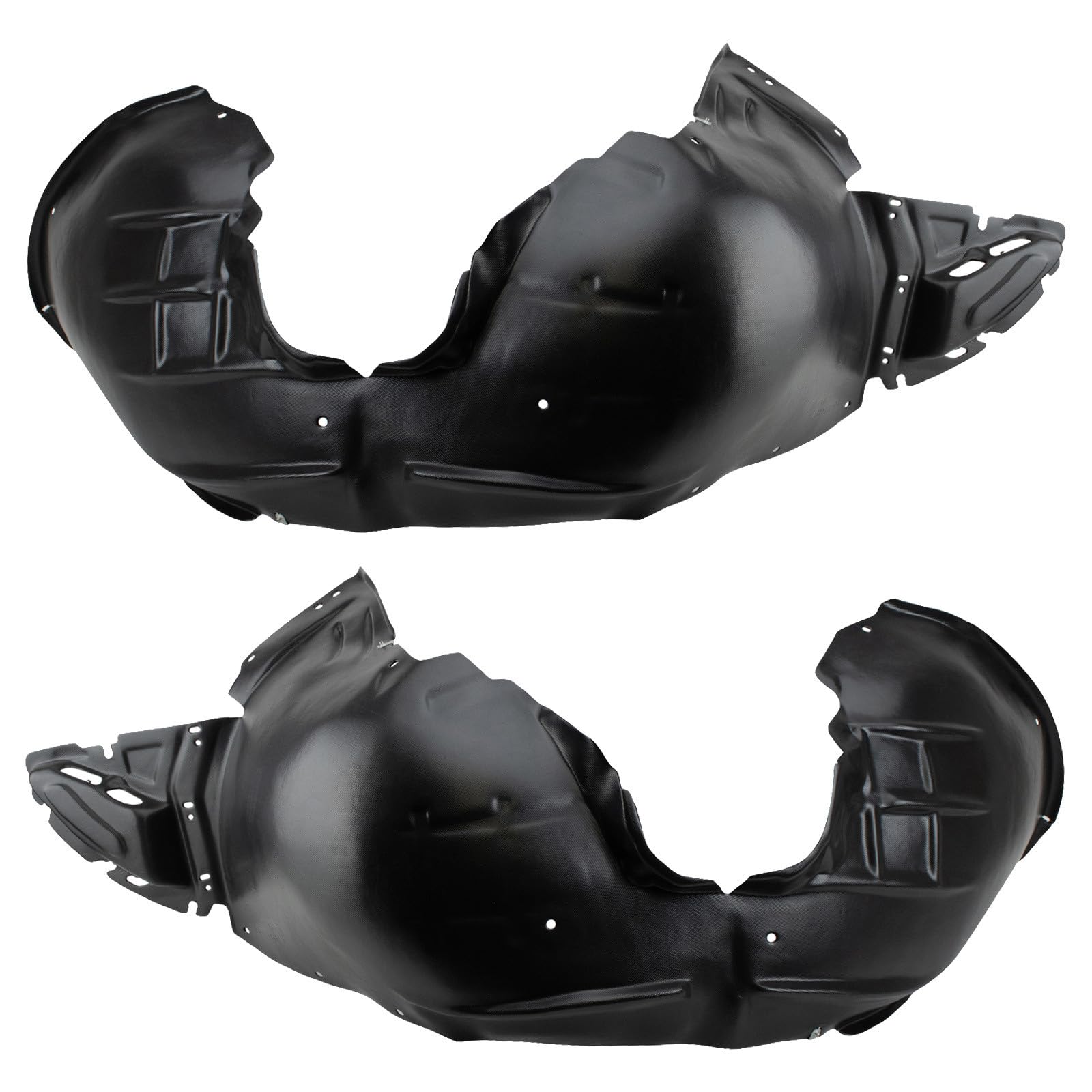 TRQ Front Inner Fender Liner Set Compatible with 2016-2018 Chevrolet Malibu GM1248265 GM1248279 GM1249265 GM1249279
