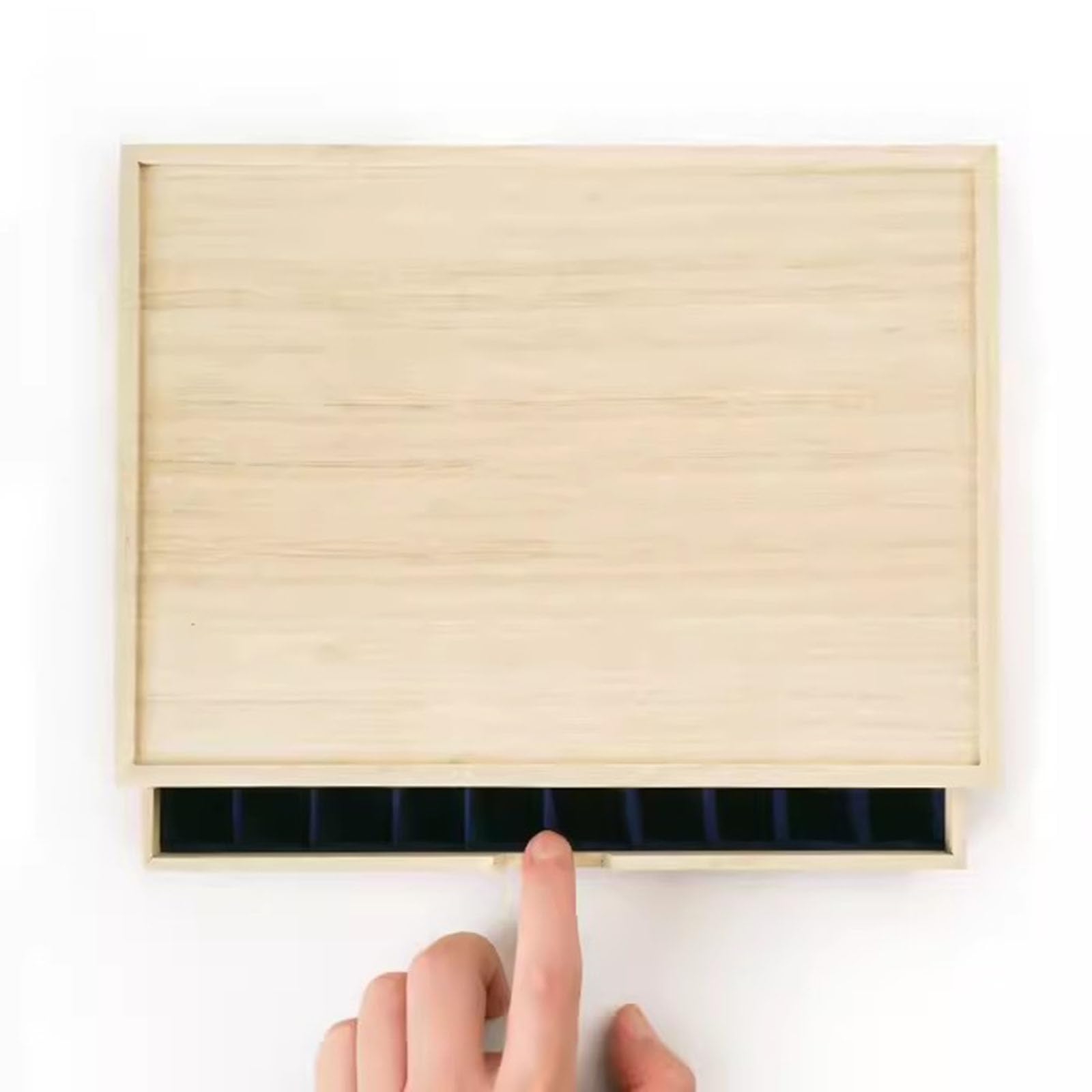 Stiftebox Aus Holz, Stiftebox Mit Einlagiger Schublade, Luxuriöse Sammelbox Für Füllfederhalter, Bietet Platz Für 10 Stifte, Für Zuhause, Büro Und Schule