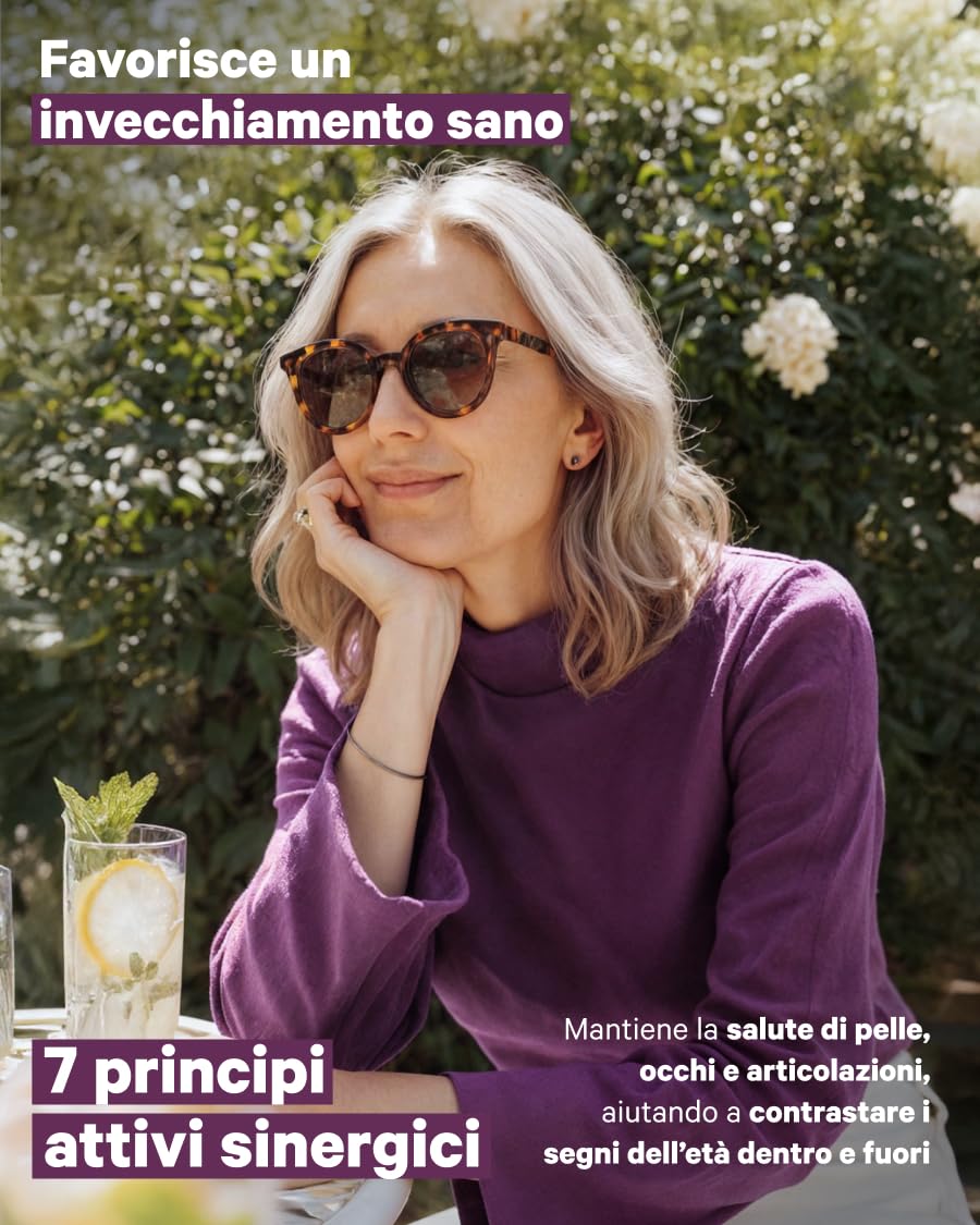 Trans-Resveratrolo, NAD⁺, Coenzima Q10, Quercetina, Astaxantina, Vitamina C e Zinco | Antiossidante, Anti-Età e Difese Immunitarie | 90 Capsule | Formula Avanzata con 7 Attivi Sinergici | 3 Mesi
