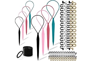 Topsy Tail Hair Braiding Tool Set - Premium Accessories for Diverse Hair Styles