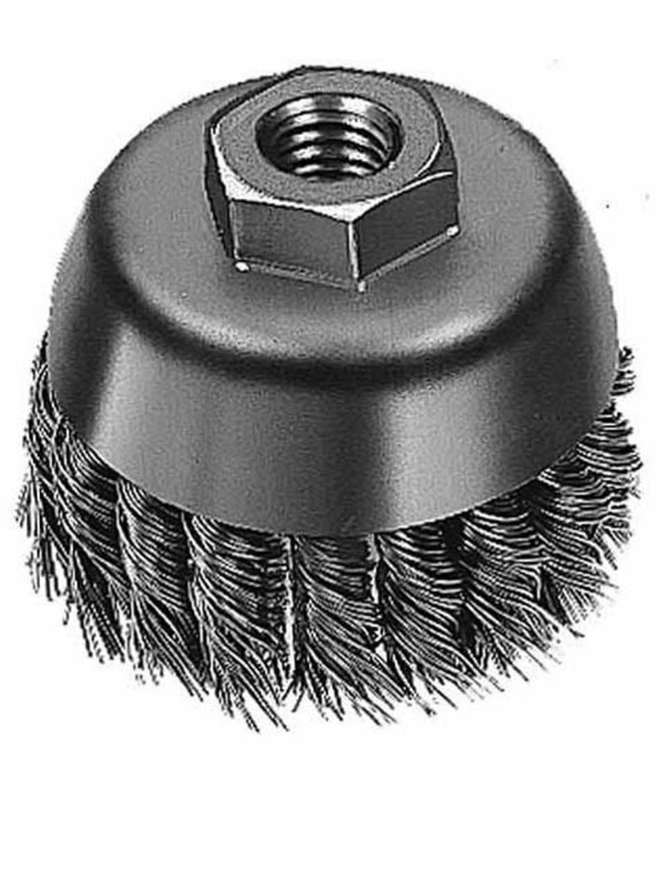 48-52-1350 4 in. Knot Wire Cup Brush Carbon Steel Replacement Compatible with Milwaukee Angle Grinders